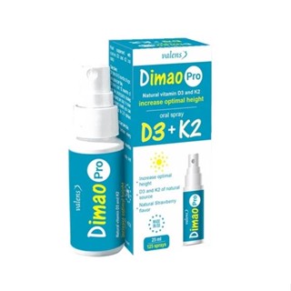  Xịt Dimao Pro D3K2 - Bổ sung Vitamin D3K2 hỗ trợ trẻ phát triển chiều cao - Lọ 25ml  date T12 2025  