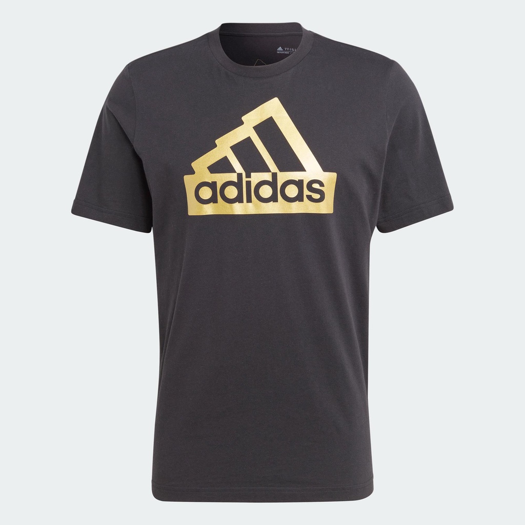 adidas Phong cách sống Áo Thun Ánh Kim Future Icons Sportswear Nam Đen II3468