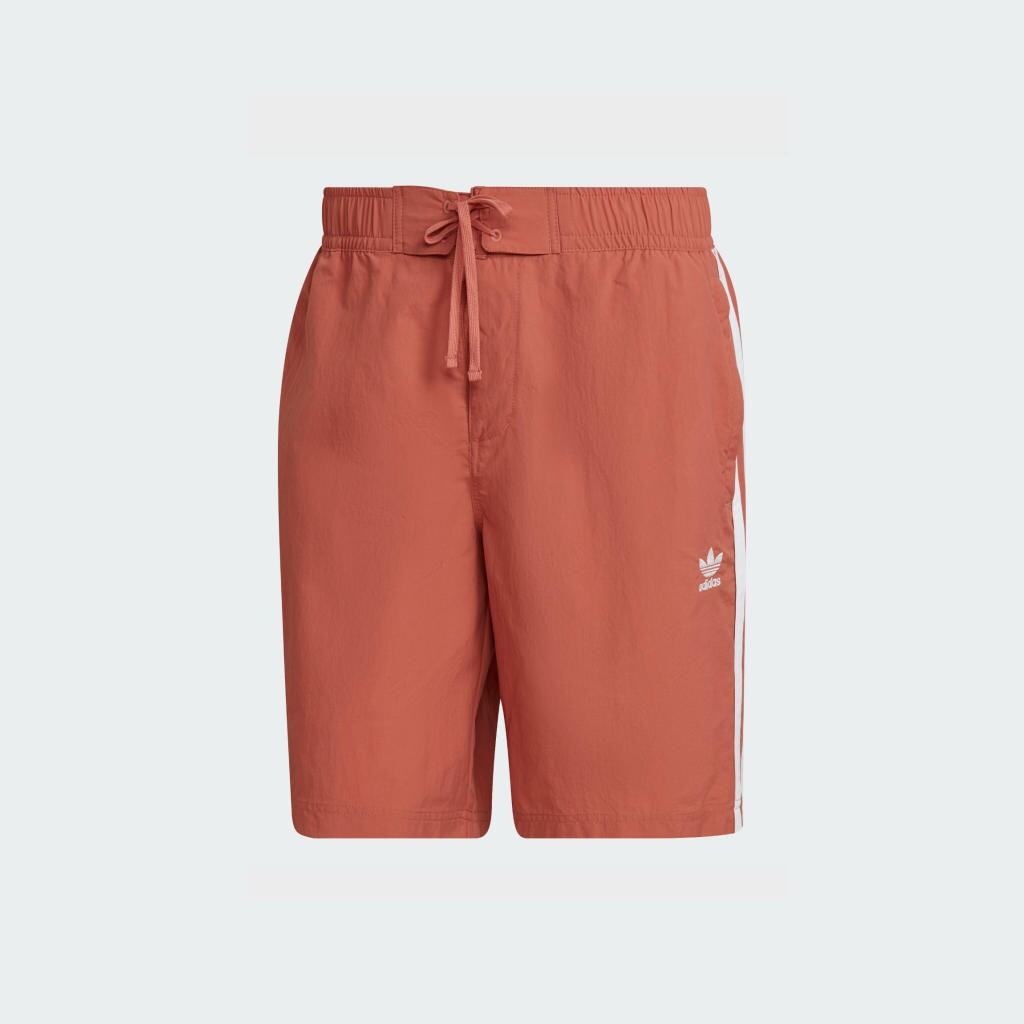adidas Phong cách sống Quần Short Lướt Sóng 3 Sọc Adicolor Nam nâu HK7388