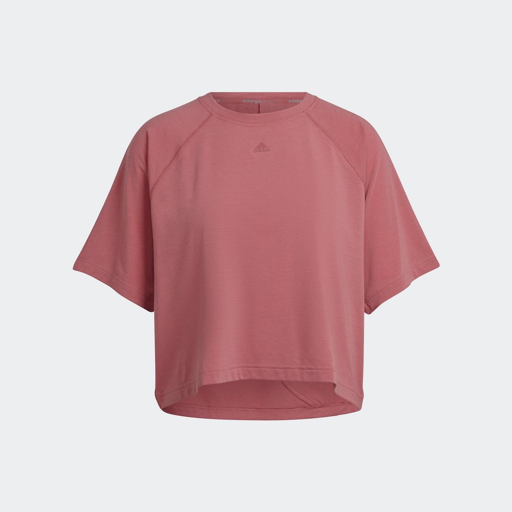 adidas Tập luyện Áo Thun Khoét Lưng AEROREADY Nữ Đỏ HK2354