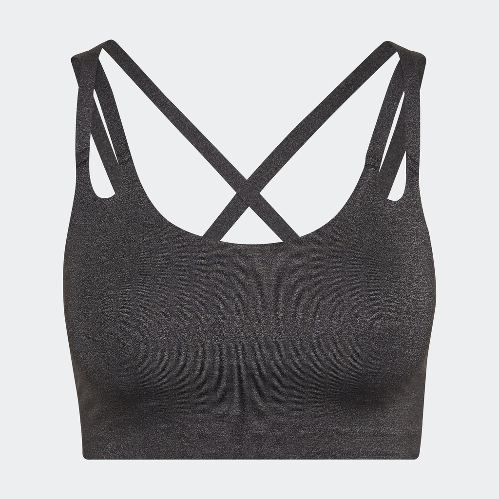 Adidas Tập luyện Áo Bra Fire Light Support Yoga Luxe Studio Nữ Đen HC3718