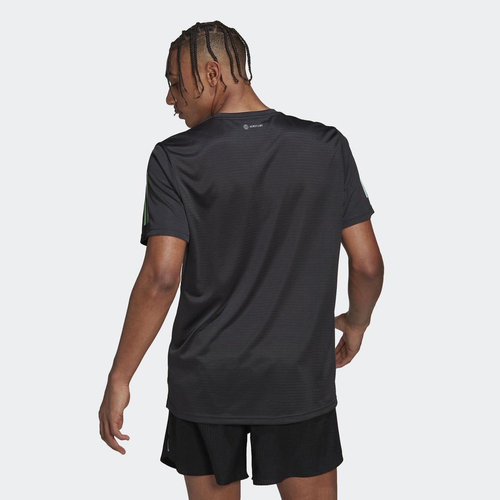 Adidas Chạy Áo Thun Ngắn Tay Chạy Bộ Graphic In-Line AEROREADY Own the Run Nam Xám HA4314