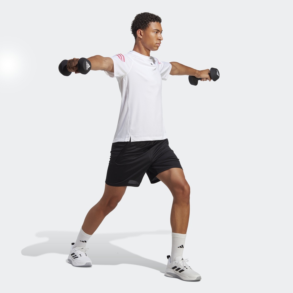 Adidas Tập luyện Áo Thun Tập Luyện 3 Sọc Train Icons Nam trắng IC5496