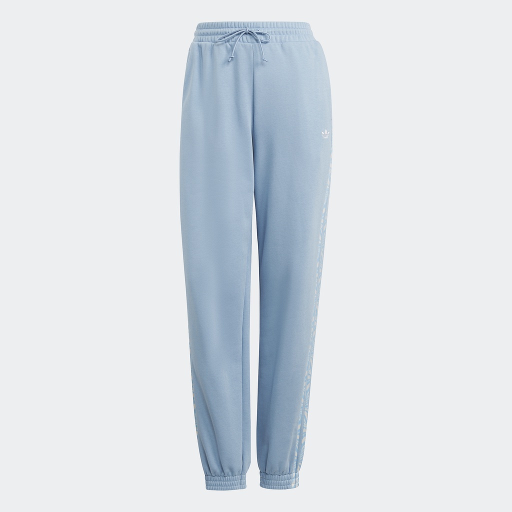 adidas Phong cách sống Quần Jogger Họa Tiết Da Thú Trừu Tượng Nữ Màu xanh da trời IJ8181