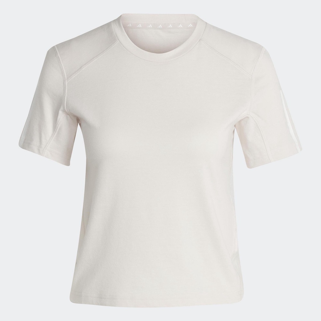adidas Tập luyện Áo Thun Lửng Tập Luyện 3 Sọc Cotton Train Essentials Nữ Hồng HR7844