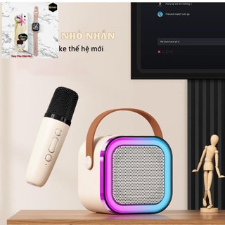Loa Bluetooth Karaoke Mini K12 kèm mic không dây công suất 10W