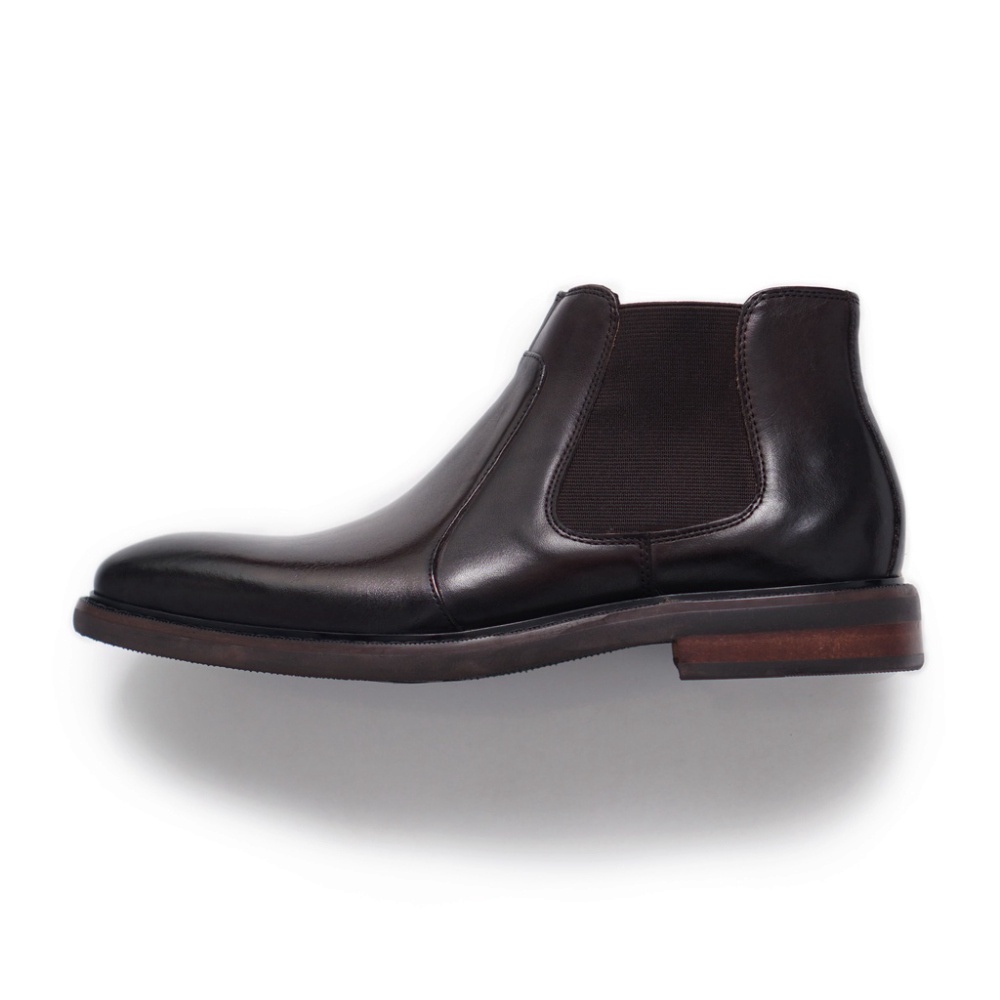 Giày chelsea boot cổ lửng gray clolor BF CHELSEA, giày boot nam da bò thật nhãn hiệu TONKIN