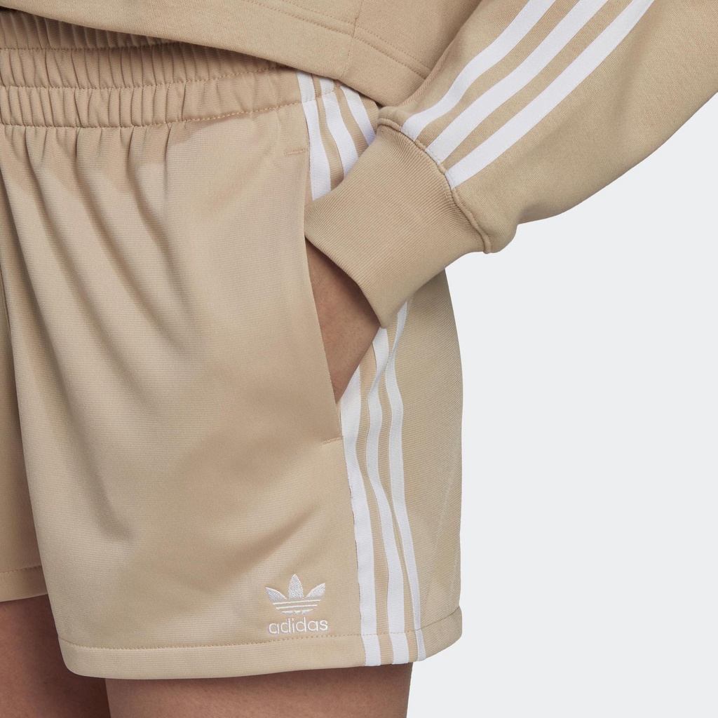 Adidas Phong cách sống Quần Short 3 Sọc Nữ Be HL6762