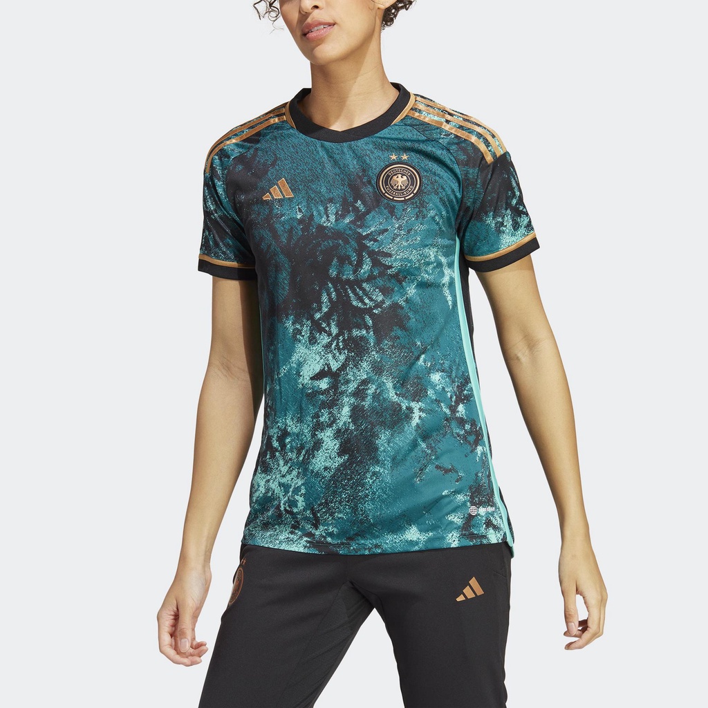 Adidas Bóng đá Áo Đấu Sân Khách Đội Tuyển Nữ Đức 23 Nữ Ngọc lam HZ8273