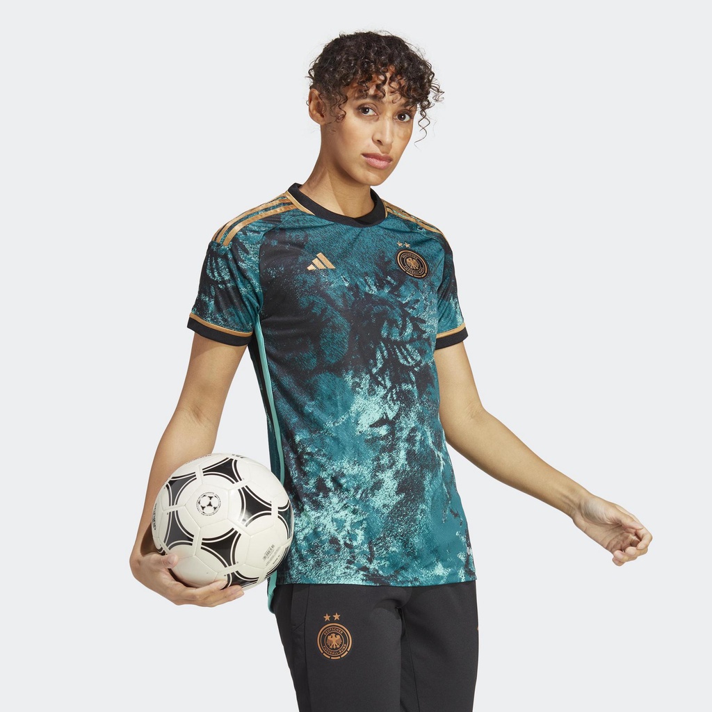 Adidas Bóng đá Áo Đấu Sân Khách Đội Tuyển Nữ Đức 23 Nữ Ngọc lam HZ8273