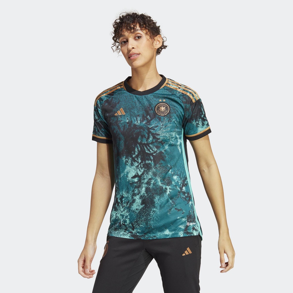 Adidas Bóng đá Áo Đấu Sân Khách Đội Tuyển Nữ Đức 23 Nữ Ngọc lam HZ8273