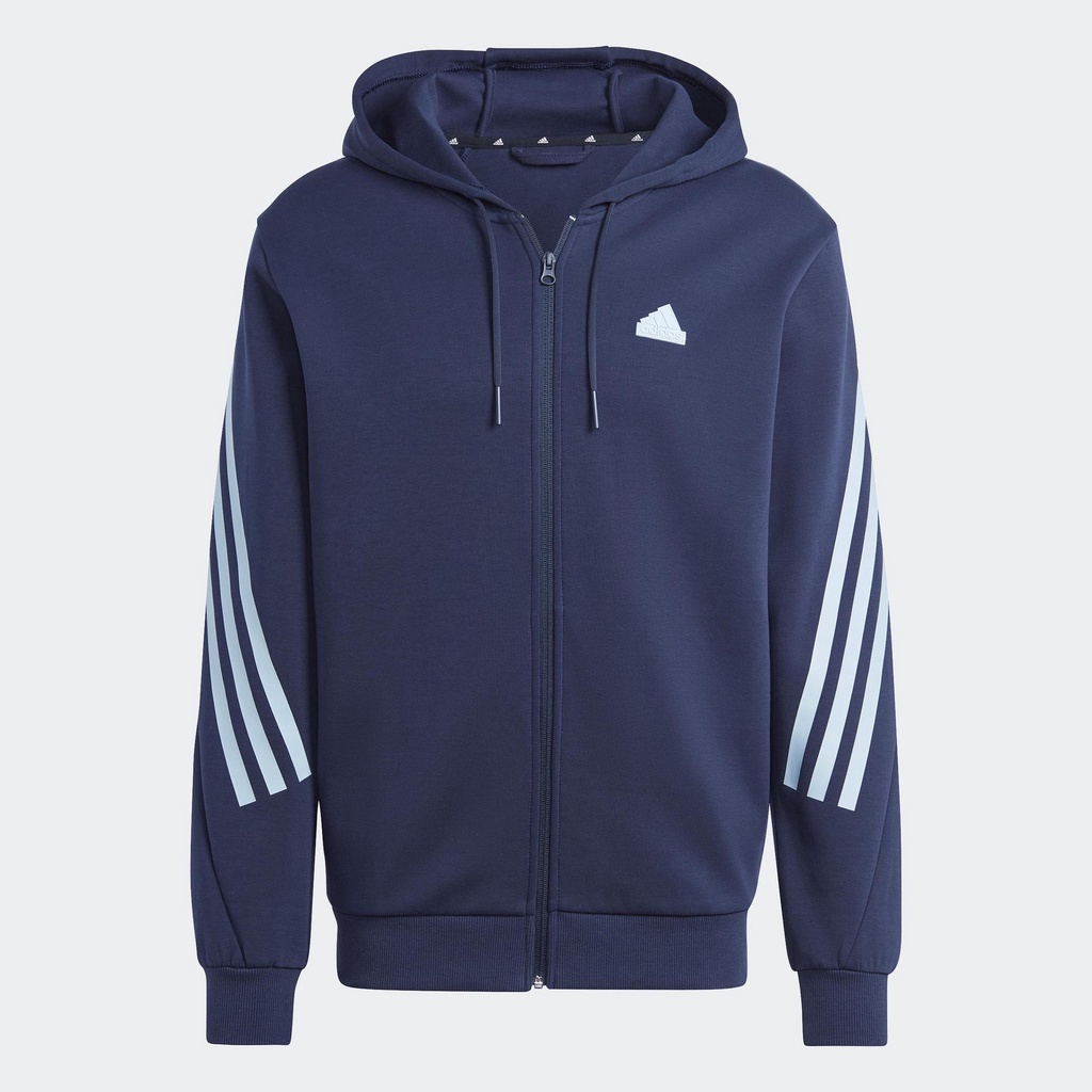 adidas Phong cách sống Áo Hoodie Khóa Kéo 3 Sọc Future Icons Nam Màu xanh da trời IJ8879