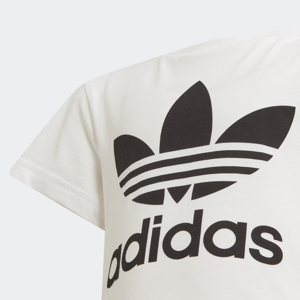 Adidas Phong cách sống Áo Thun Ba Lá Adicolor Trẻ em trắng H25246