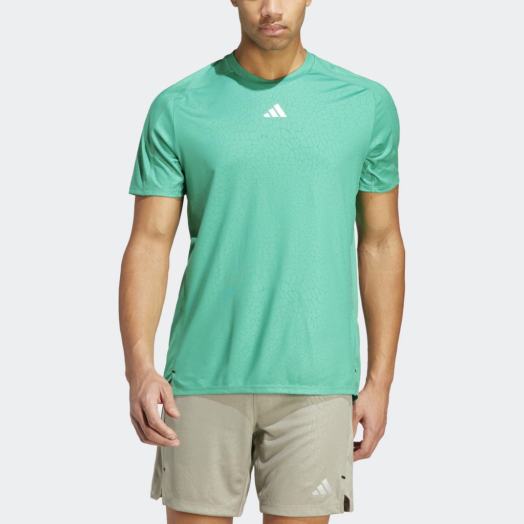 adidas Tập luyện Áo Thun Tập Luyện Họa Tiết In PU Nam màu xanh lá IC2110