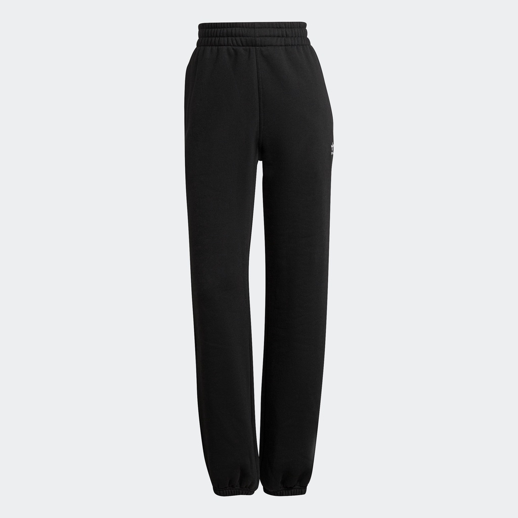 adidas Phong cách sống Quần Jogger Nỉ Essentials Adicolor Nữ Đen H06629
