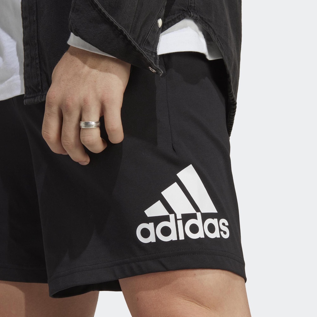 adidas Phong cách sống Quần Short Logo Essentials Nam Đen IC9375