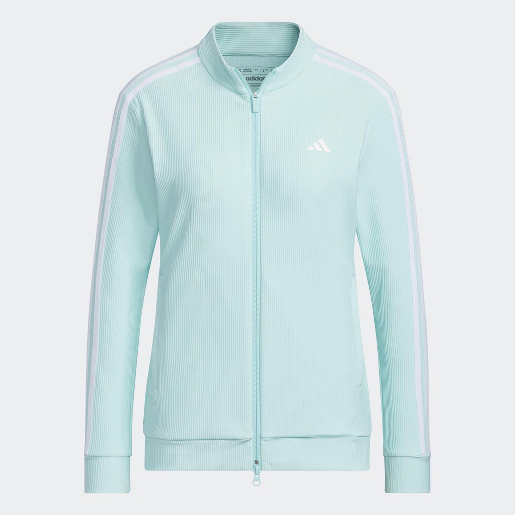 adidas Đánh gôn Áo Khoác 3 Sọc Nữ Màu xanh da trời HS9007