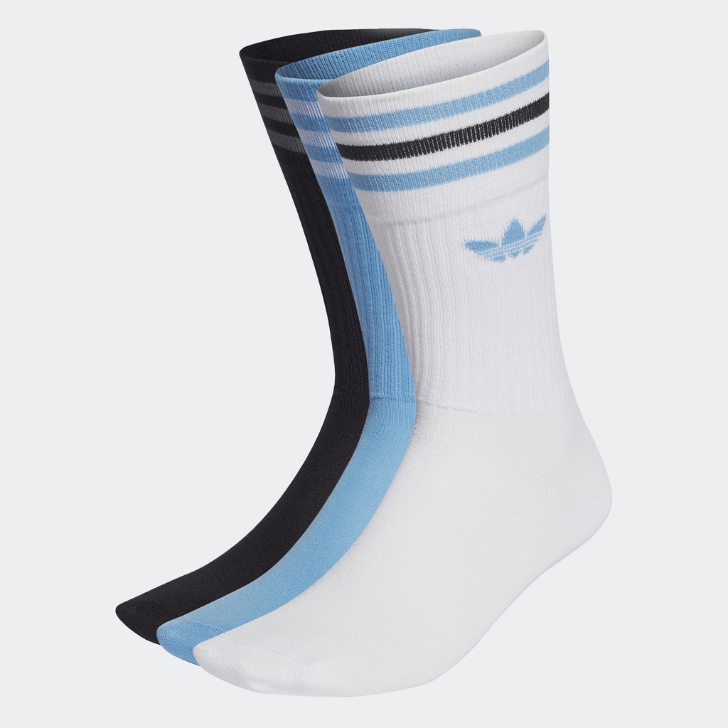 adidas Phong cách sống Bộ 3 đôi tất cao cổ Unisex trắng HL6765