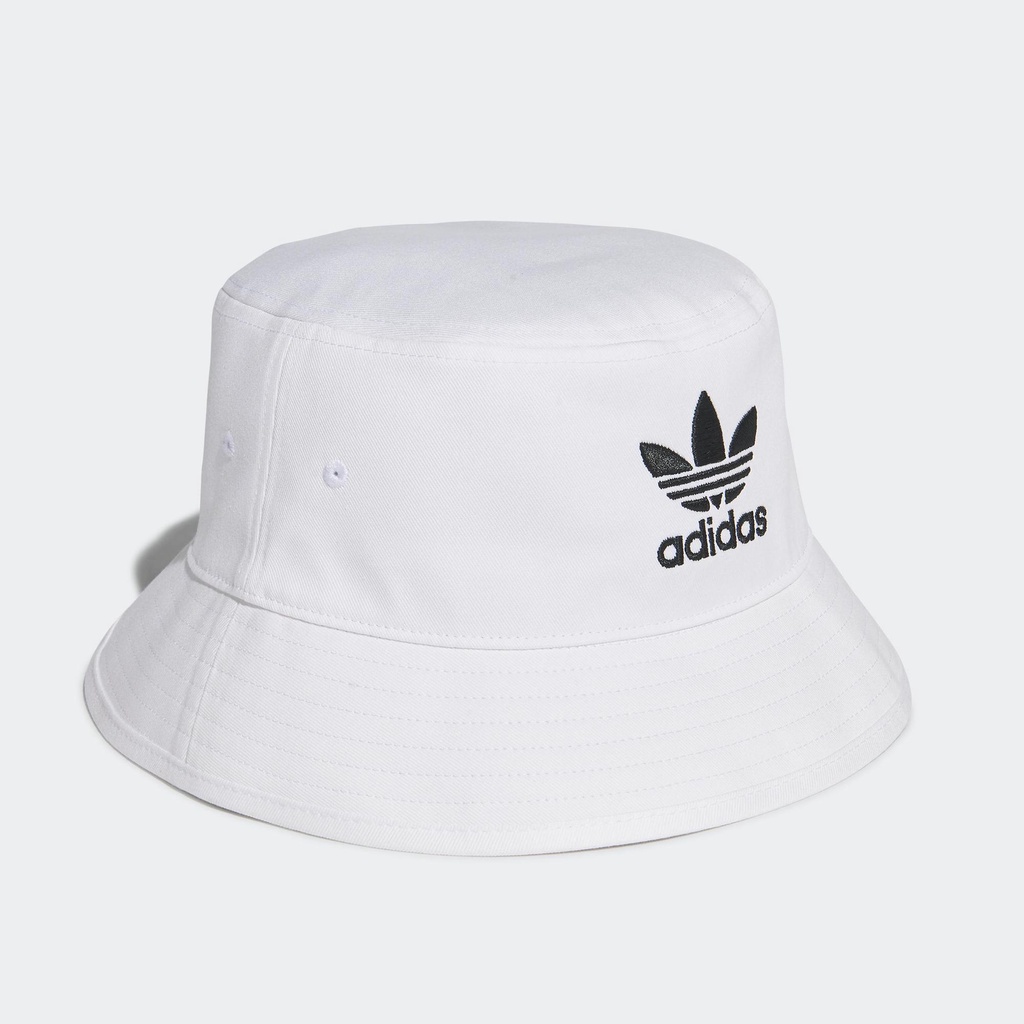 Adidas Phong cách sống Mũ Bucket Ba Lá Adicolor Unisex trắng FQ4641