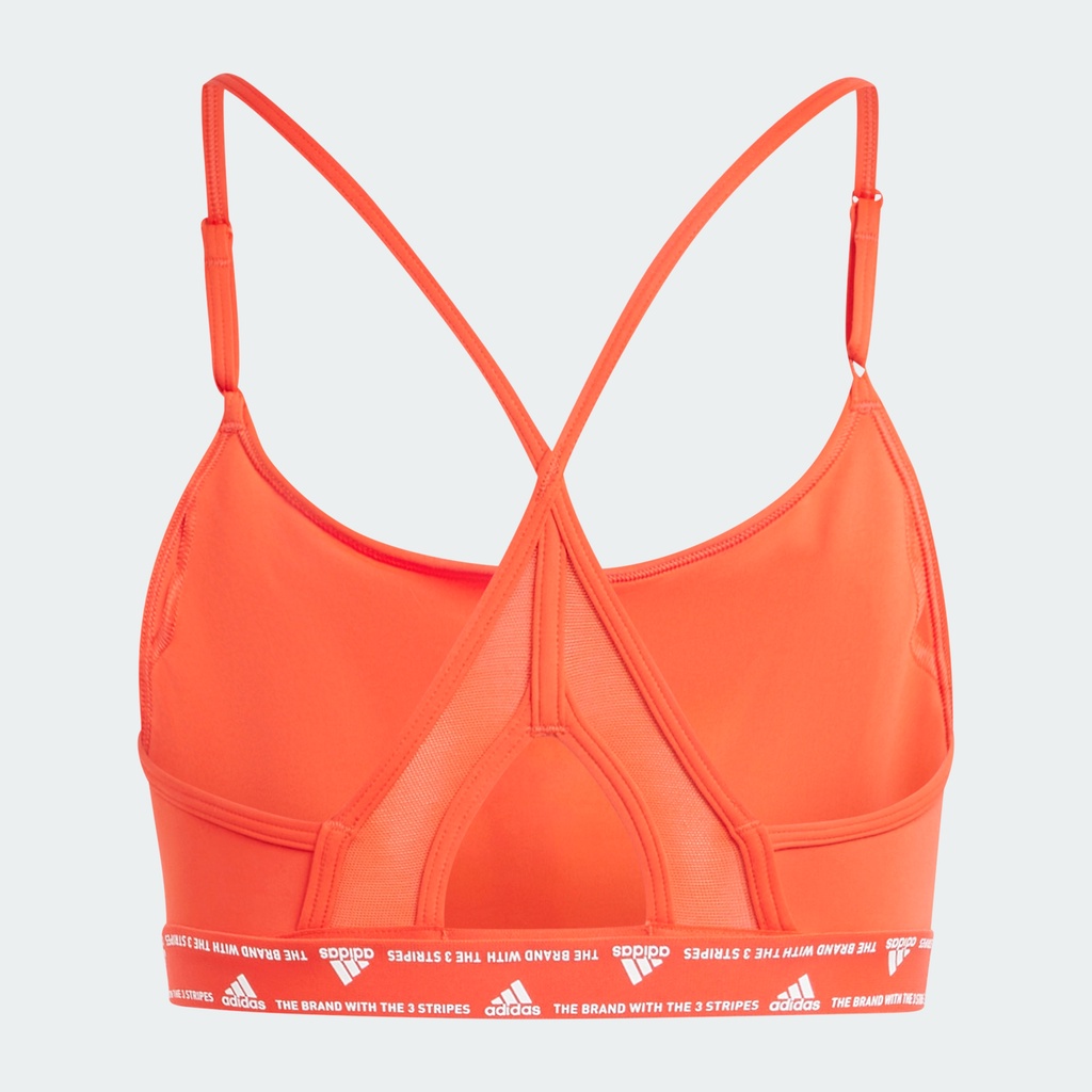 Adidas Tập luyện Áo Bra Tập Luyện 3 Sọc Light Support adidas Aeroreact Nữ Đỏ HZ8613