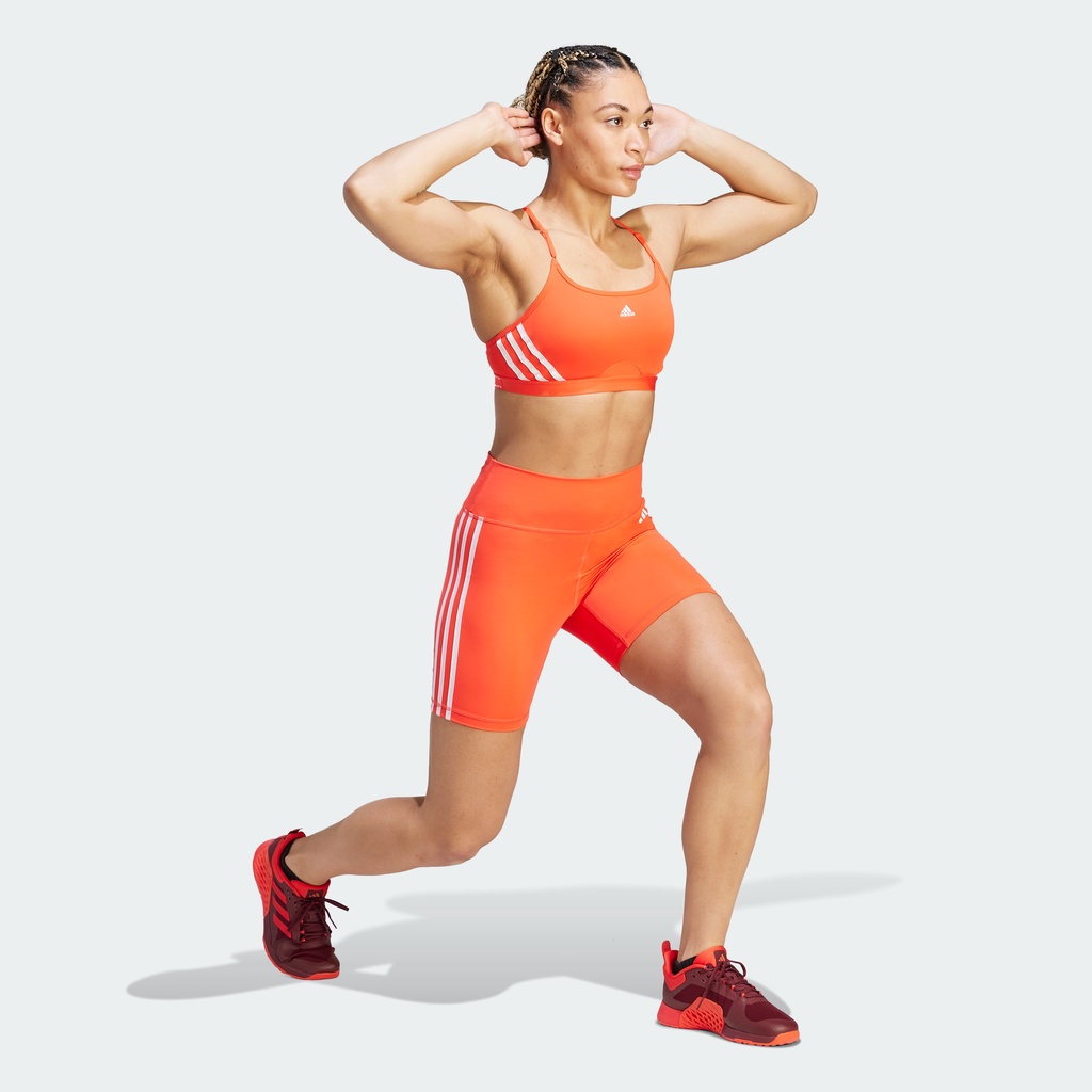 Adidas Tập luyện Áo Bra Tập Luyện 3 Sọc Light Support adidas Aeroreact Nữ Đỏ HZ8613