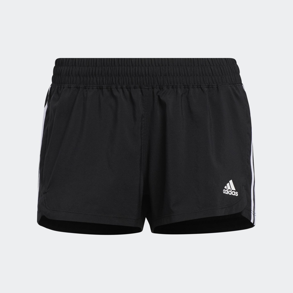 adidas Tập luyện Quần Short Dệt Thoi 3 Sọc Pacer Nữ Đen GH8146