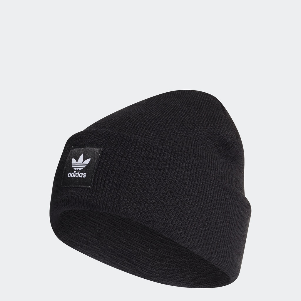 Adidas Phong cách sống Mũ beanie vành gập Adicolor Unisex Đen ED8712