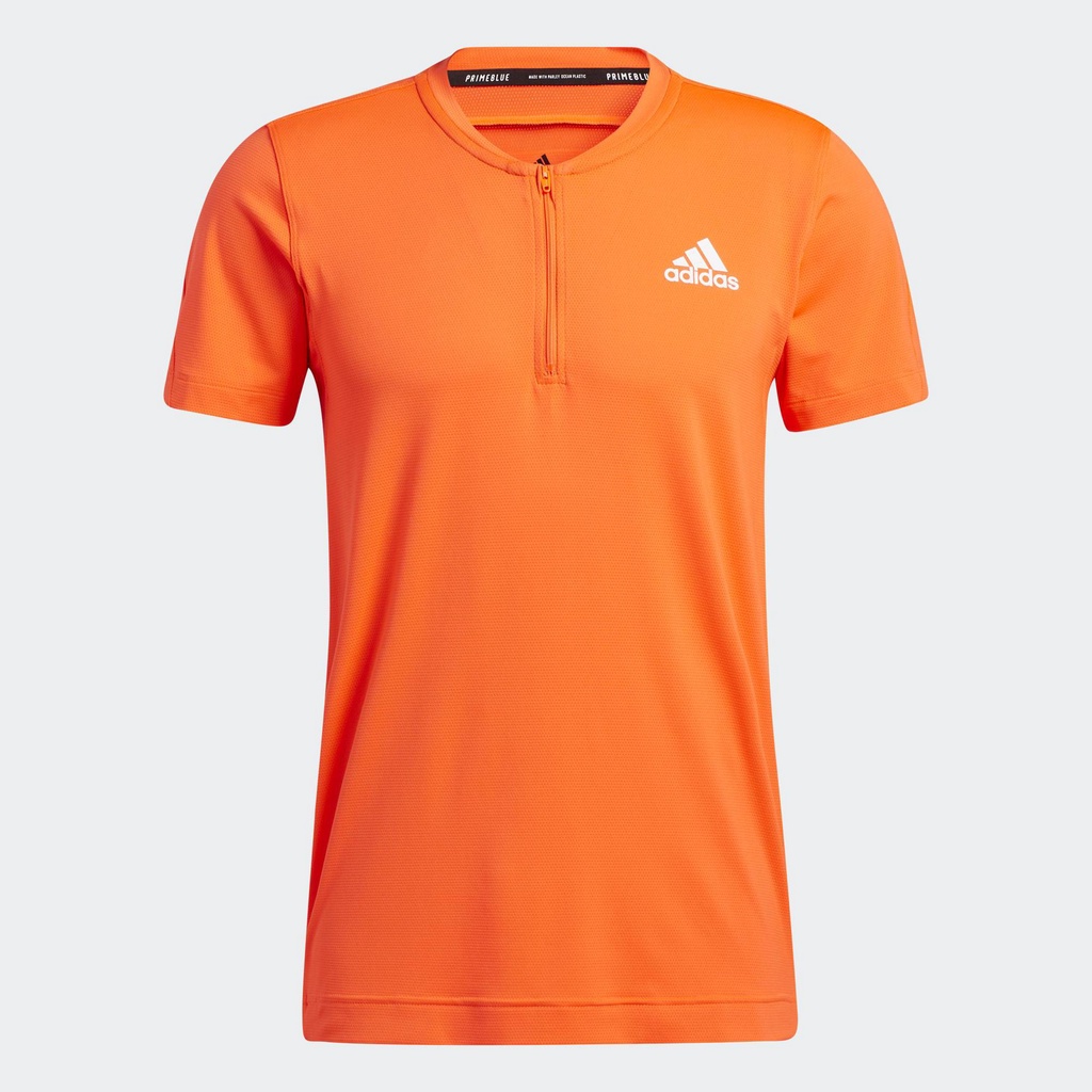 adidas Tập luyện Áo Thun Ngắn Tay Khóa Kéo Lyte Ryde AEROREADY Nam Đỏ GT3870