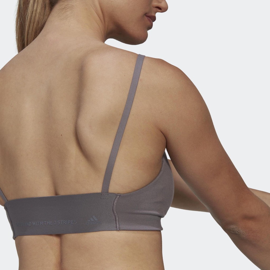 Adidas Tập luyện Áo Bra Light Support Yoga Studio Nữ Xám HL6108