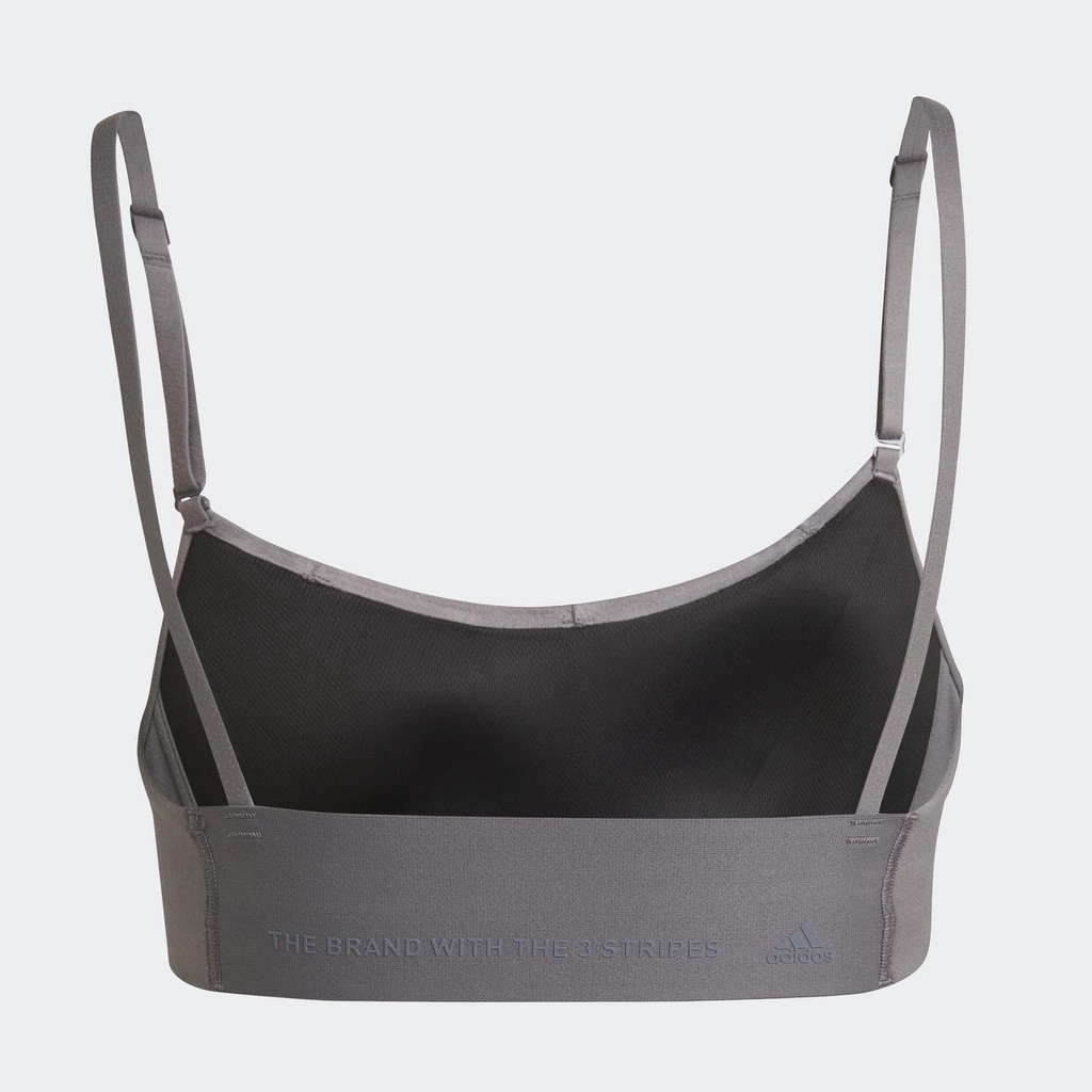 Adidas Tập luyện Áo Bra Light Support Yoga Studio Nữ Xám HL6108