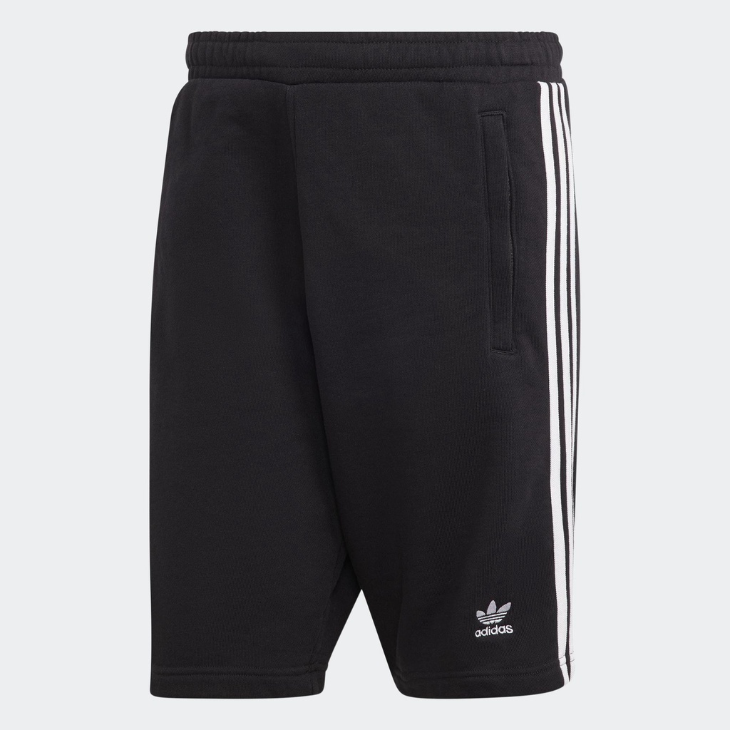 adidas Phong cách sống Quần Sweat Short 3 Sọc Classics Adicolor Nam Đen IA6351