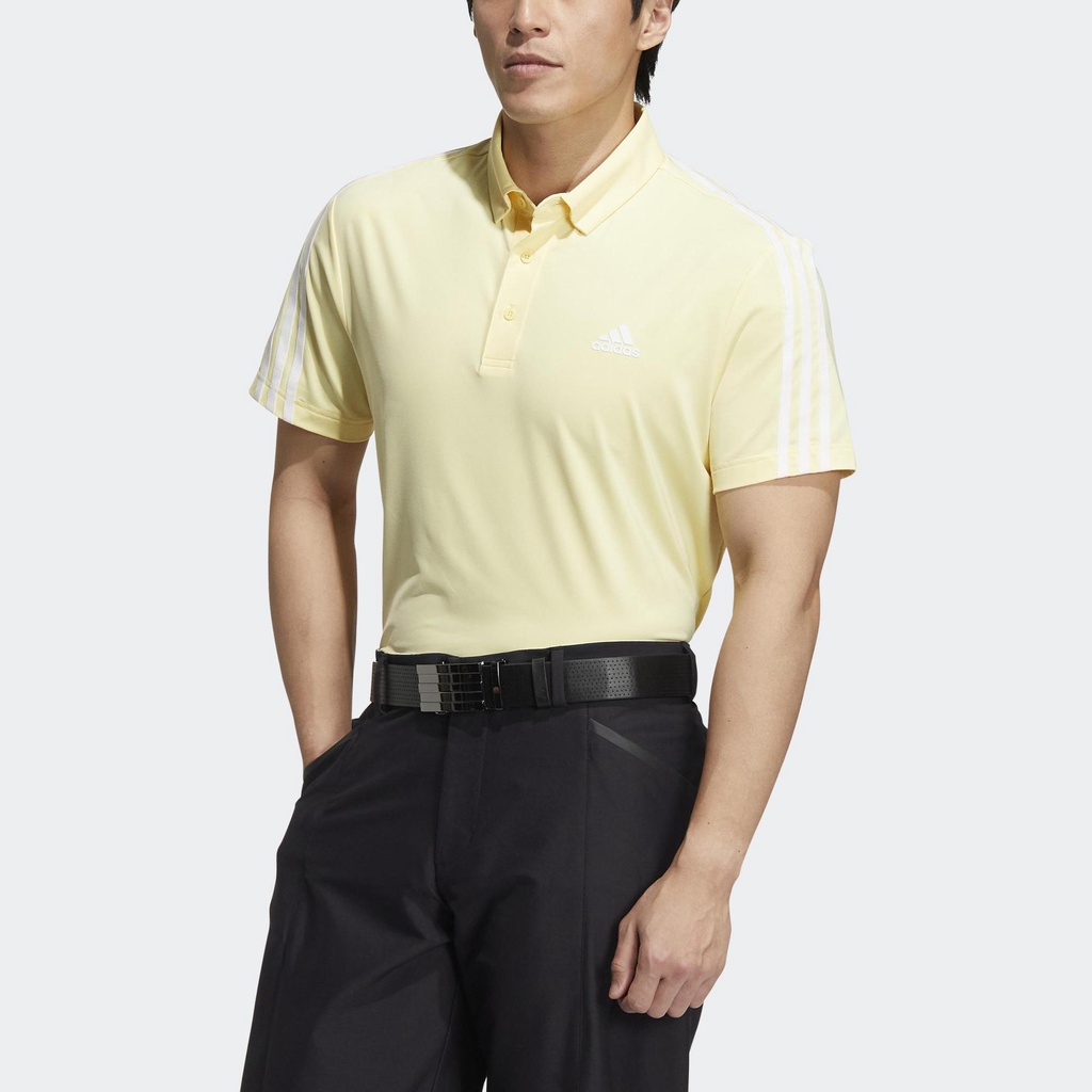 Adidas Đánh gôn Áo Polo 3 Sọc AEROREADY Nam Màu vàng HG8272