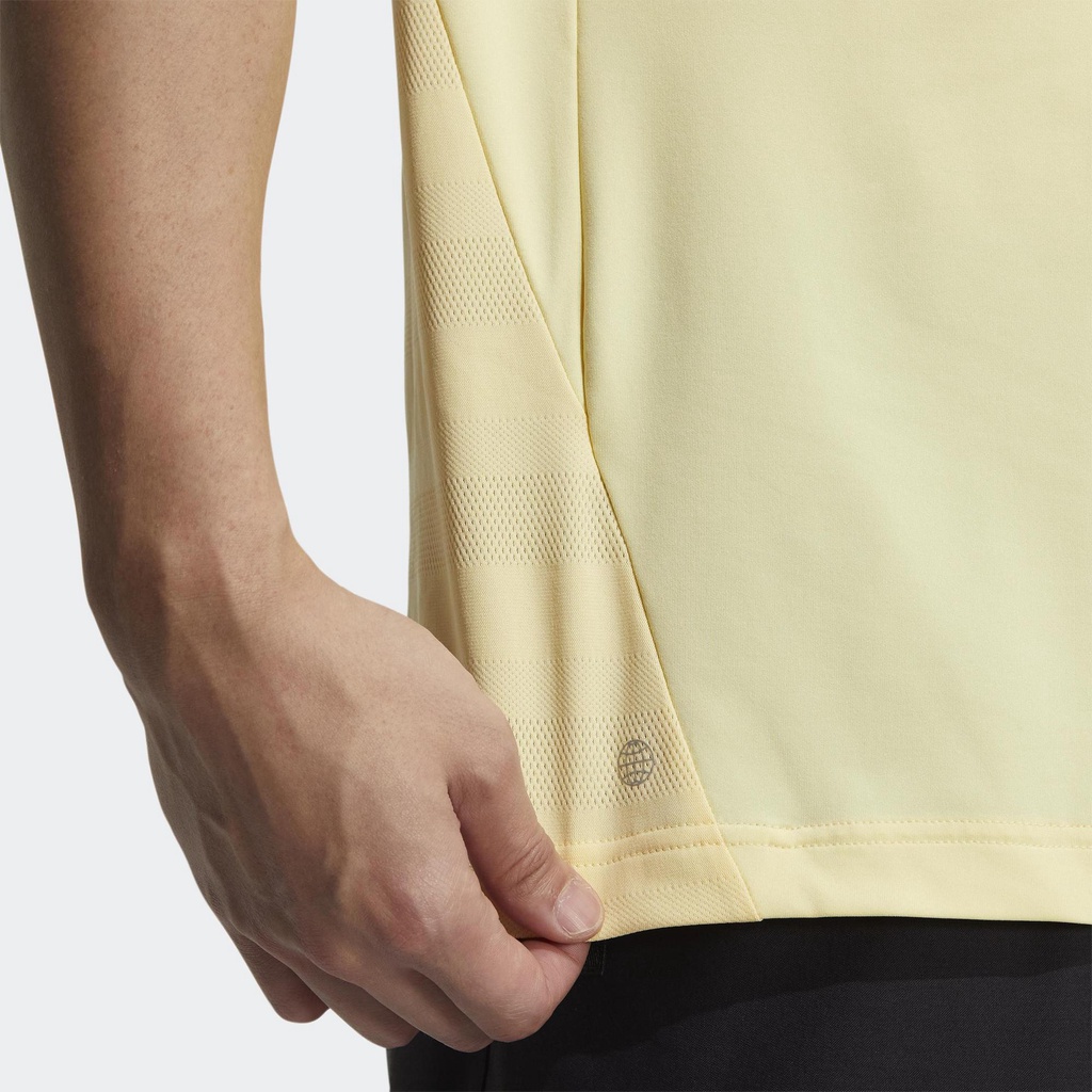 Adidas Đánh gôn Áo Polo 3 Sọc AEROREADY Nam Màu vàng HG8272