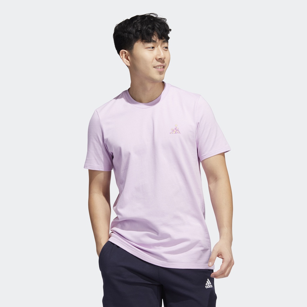 Adidas Phong cách sống Áo Thun Graphic Optimoticons Nam Màu tím HK9147