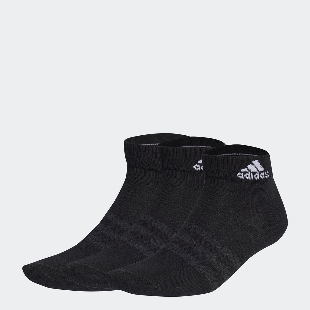 adidas Phong cách sống Bộ 3 Đôi Tất Cổ Ngắn Mỏng Nhẹ Unisex Đen IC1282