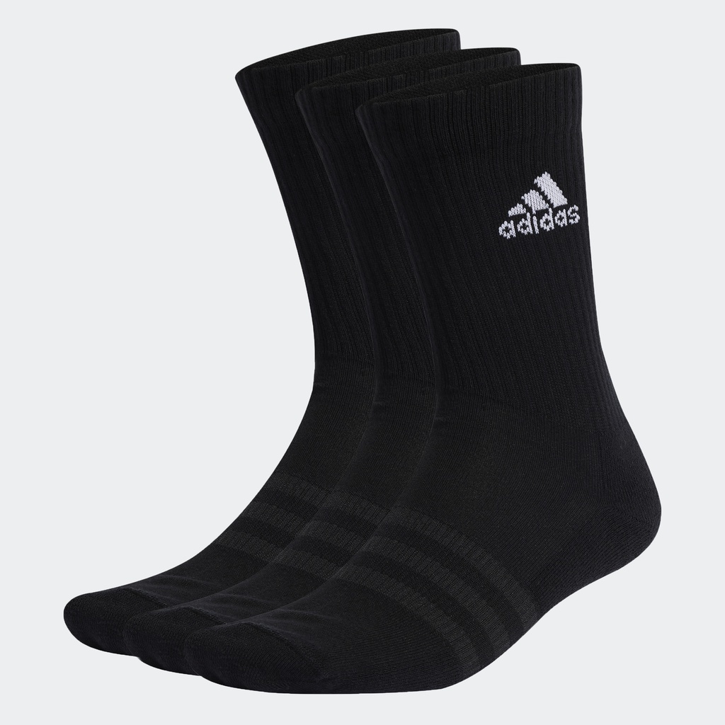 adidas Phong cách sống Bộ 3 Đôi Tất Cao Cổ Có Đệm Unisex Đen IC1310