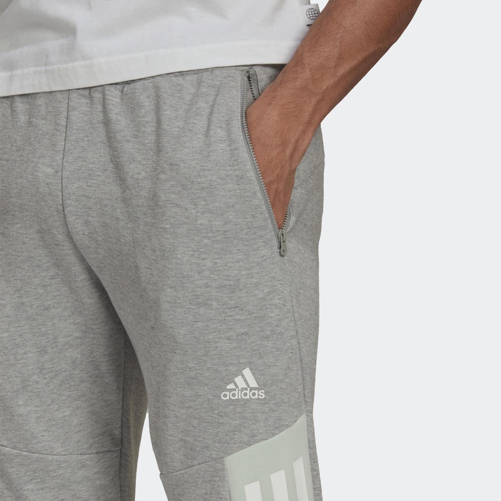 Adidas Phong cách sống Quần 3 Sọc Future Icons Nam Xám HK4557