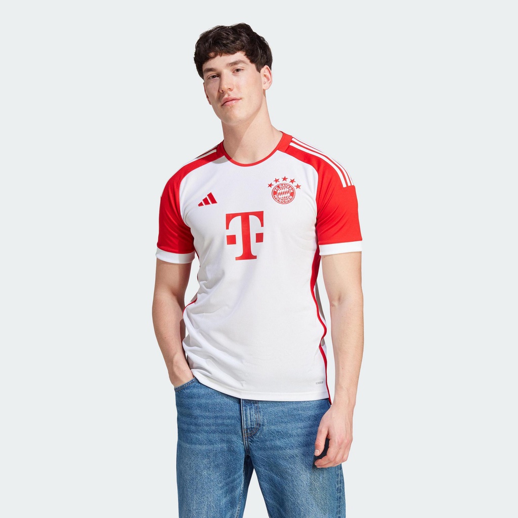 Adidas Bóng đá Áo Đấu Sân Nhà FC Bayern 23/24 Nam trắng IJ7442