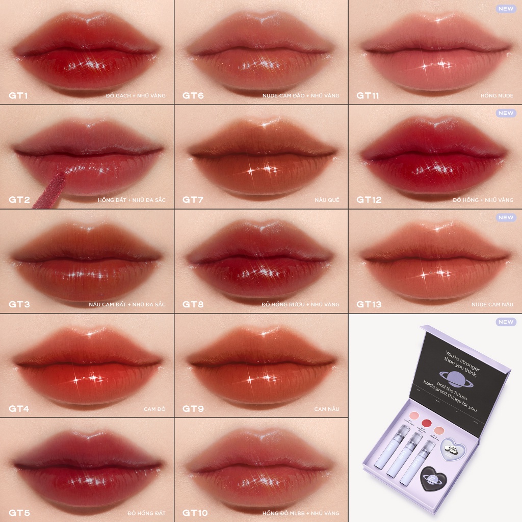 Combo Son Và Má Hồng OFÉLIA - Lolli Glow Tint + Lolli Liquid Blush Chapter 02 (5g x 3.9g)