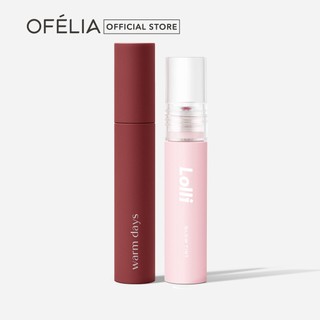 Set Son OFÉLIA Flaming Lip Cream + Lolli Glow Tint (4.2g x 3.9g)