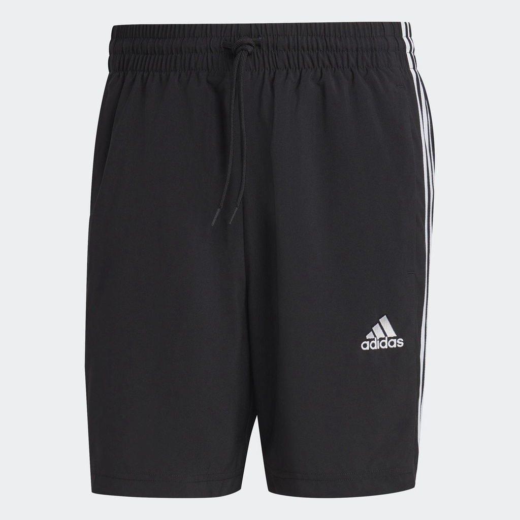 adidas Phong cách sống Quần Short Chelsea 3 Sọc Essentials AEROREADY Nam Đen IC1484