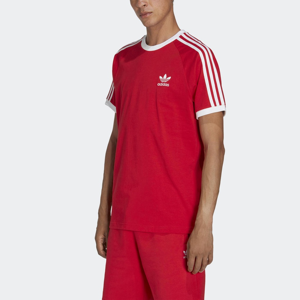 Adidas Phong cách sống Áo Thun 3 Sọc Classics Adicolor Nam Đỏ IA4852