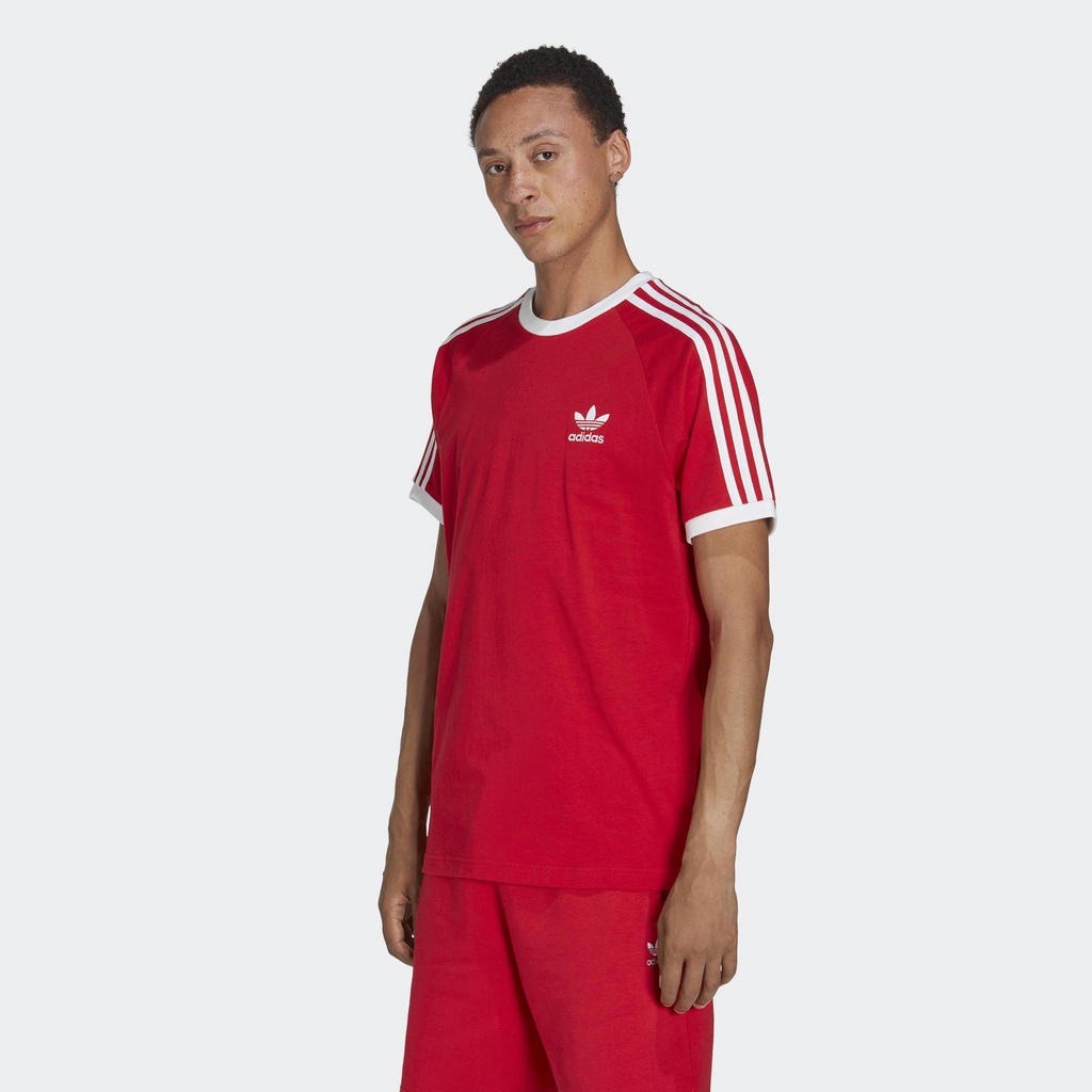 Adidas Phong cách sống Áo Thun 3 Sọc Classics Adicolor Nam Đỏ IA4852