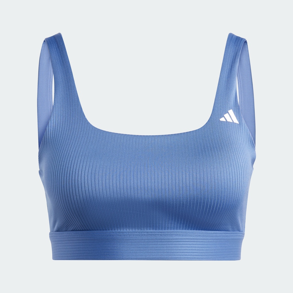 Adidas Tập luyện Áo Bra Thun Gân Light Support Tập Luyện Nữ Màu xanh da trời HZ9026