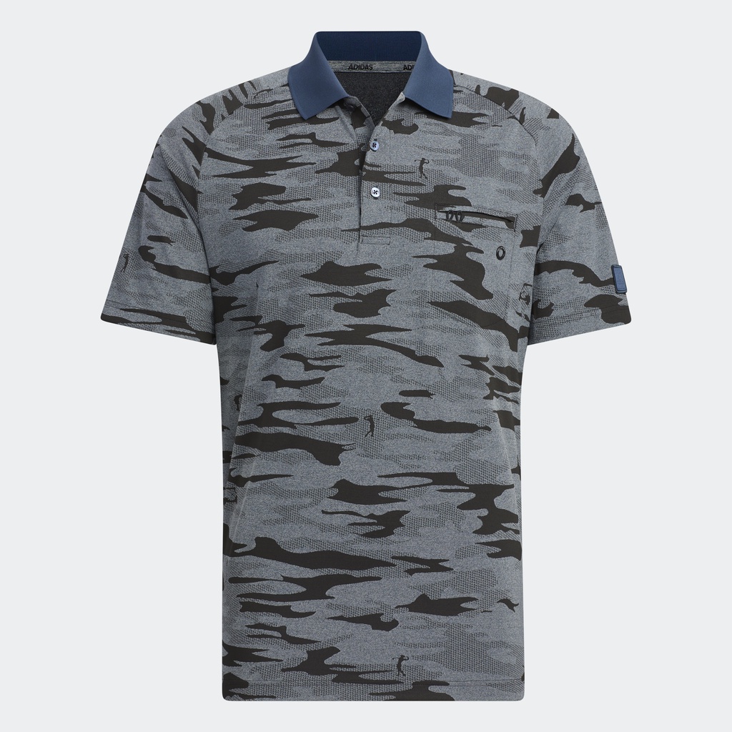 adidas Đánh gôn Áo Polo Rằn Ri Go-To Nam Màu xanh da trời HG3244