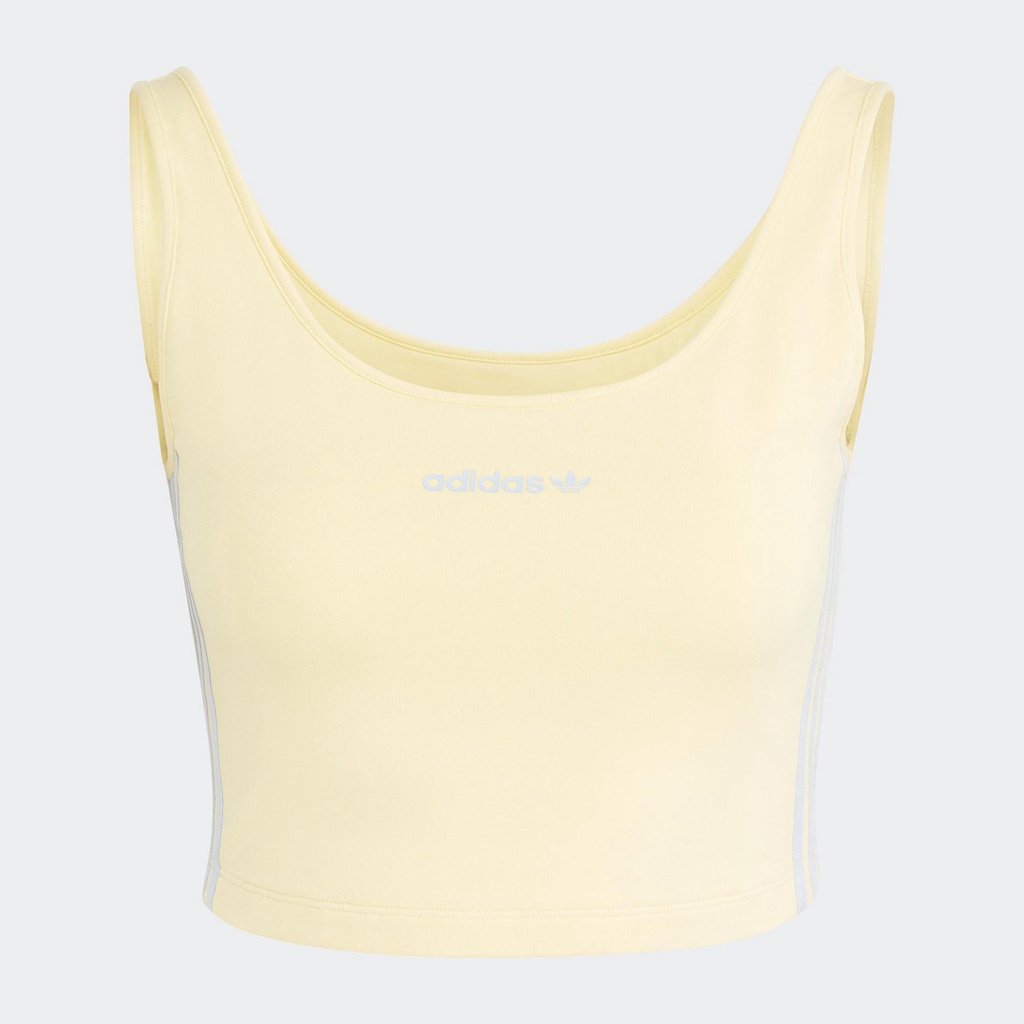 adidas Phong cách sống Áo Tank Top Lửng Island Club Nữ Màu vàng IT8157