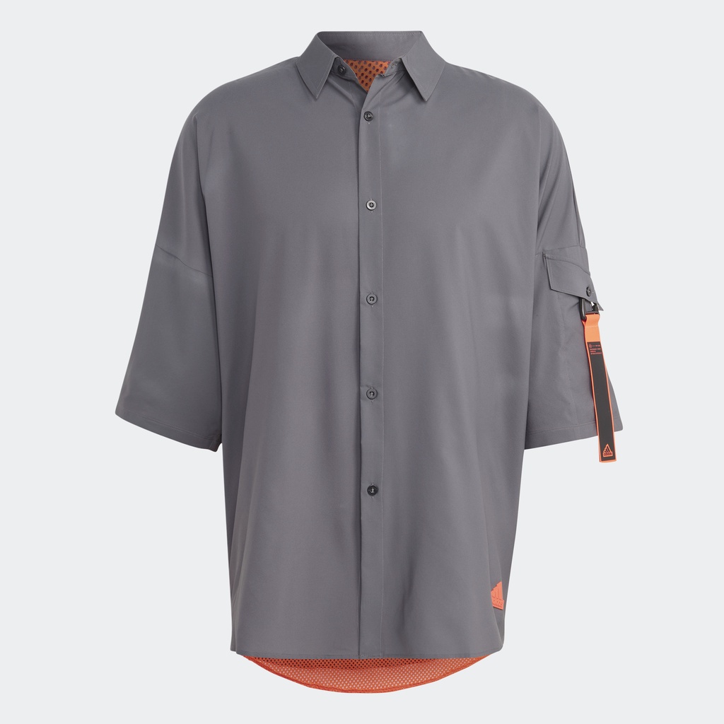 adidas Phong cách sống Áo Sơ Mi Premium City Escape Nam Xám IC6739