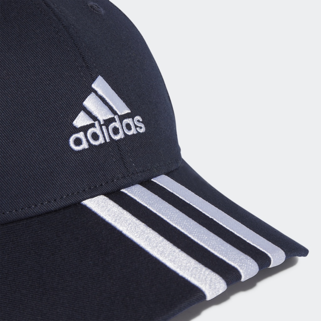 Adidas Phong cách sống Mũ Bóng Chày Vải Twill Cotton 3 Sọc Unisex Màu xanh da trời II3510