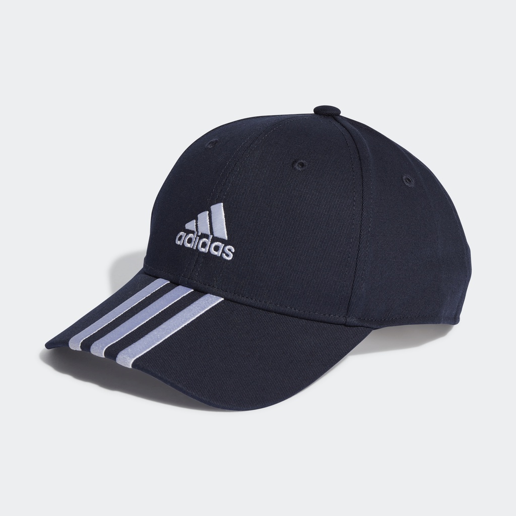 Adidas Phong cách sống Mũ Bóng Chày Vải Twill Cotton 3 Sọc Unisex Màu xanh da trời II3510