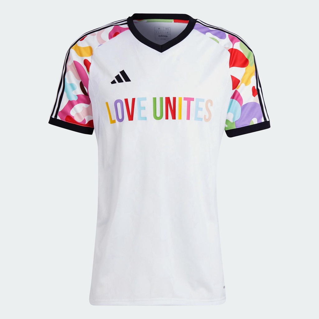 adidas Bóng đá Áo Đấu Tiro Pride Unisex trắng HY5899